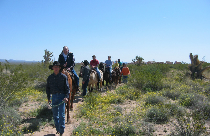 Horseback riding at Stagecoach Trails Guest Ranch.