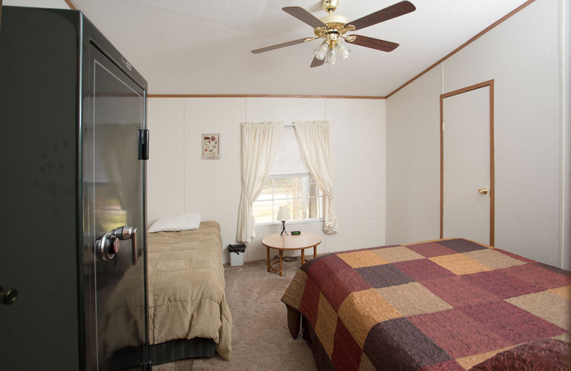 Guest bedroom at His Place Resort.