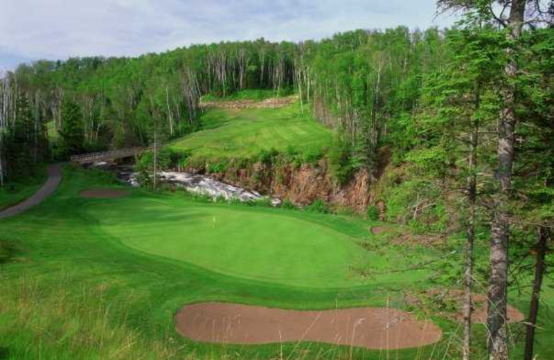 Golf course near Eagle Ridge at Lutsen Mountains.