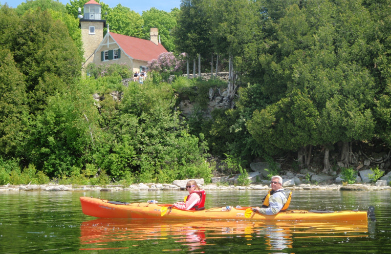 Kayaking at Waterbury Inn Condominium Resort.