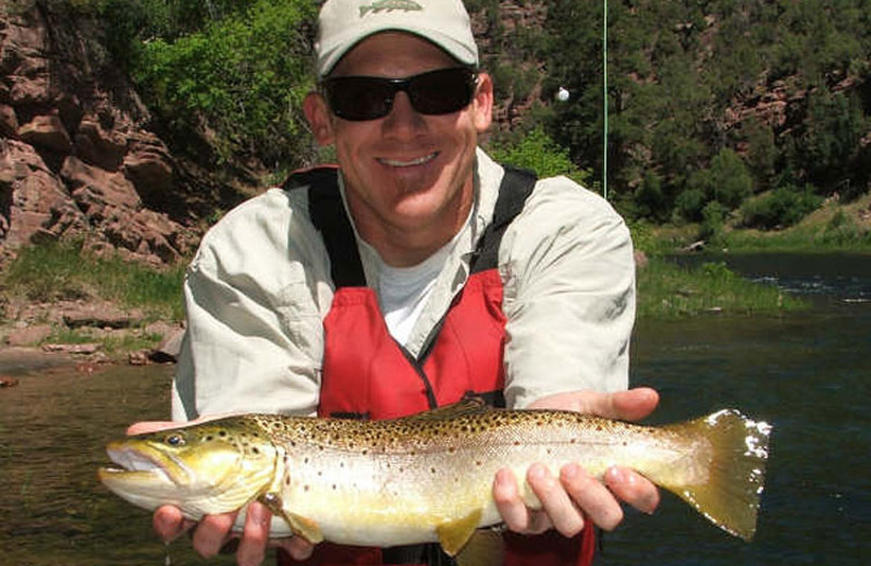 Fishing at Flaming Gorge Lodge.