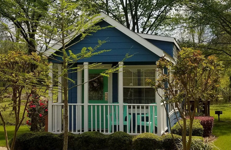 Cottage exterior at Mill Creek Ranch Resort.