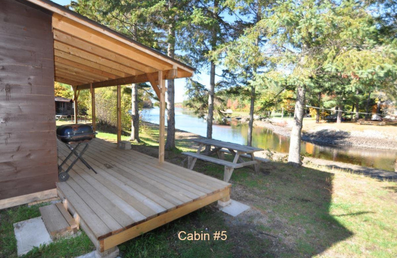 Cabin exterior at Wolseley Lodge.