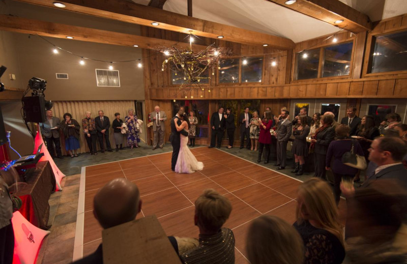 Wedding dance at Mountain Harbor Resort & Spa.