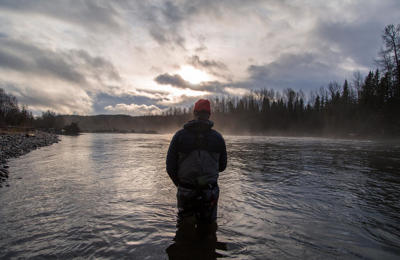 Fishing at Frontier Experience.