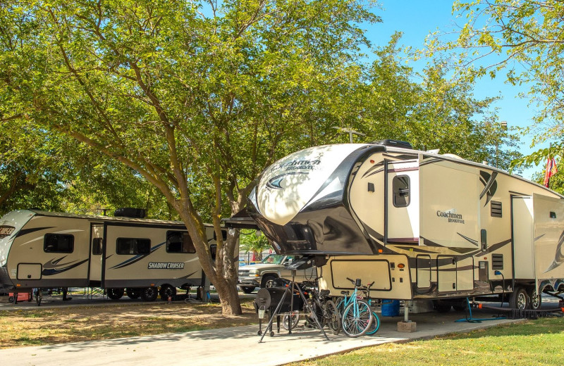 RV campground at Yogi Bear's Jellystone Park Tower Park.