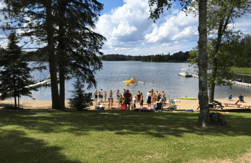 Beach at Lakewood Lodge.