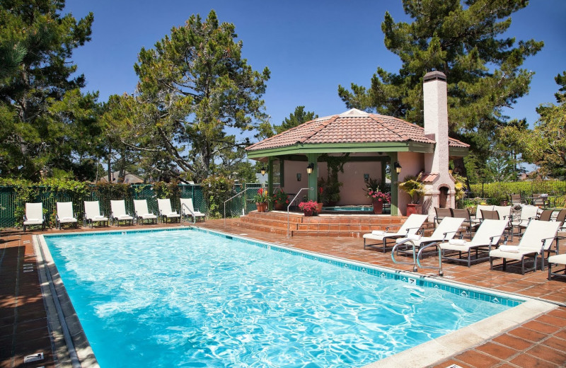 Outdoor pool at Half Moon Bay Lodge, Best Western Plus.