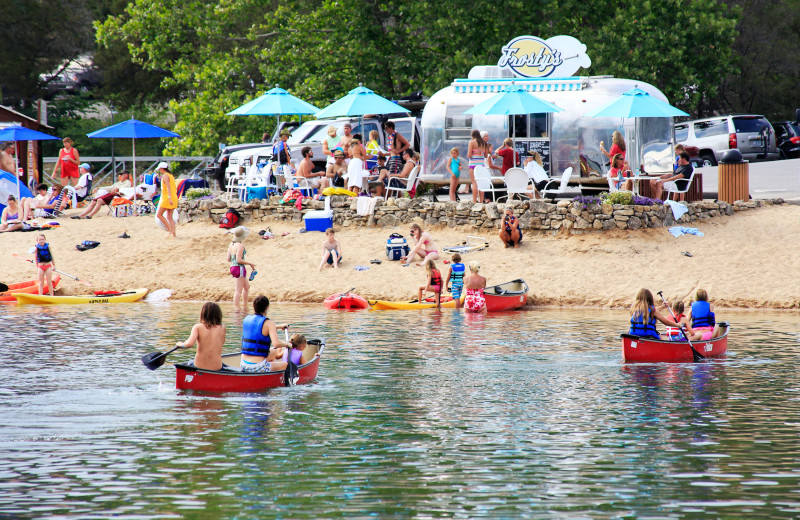 The beach at Big Cedar Lodge.