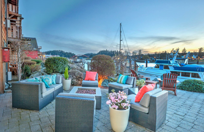 Patio with views of Swinomish Channel 