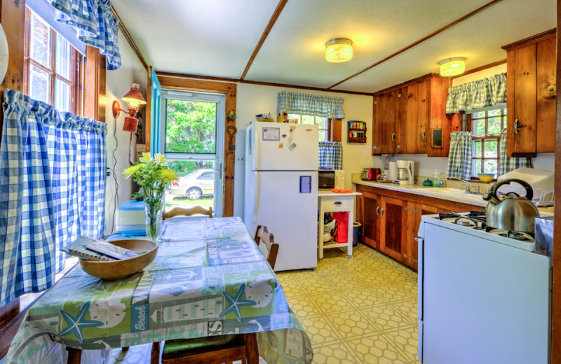 Rental kitchen at Beach Realty.