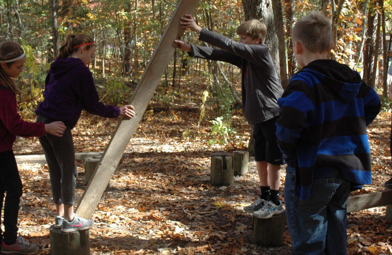 Rope course at YMCA Trout Lodge & Camp Lakewood.