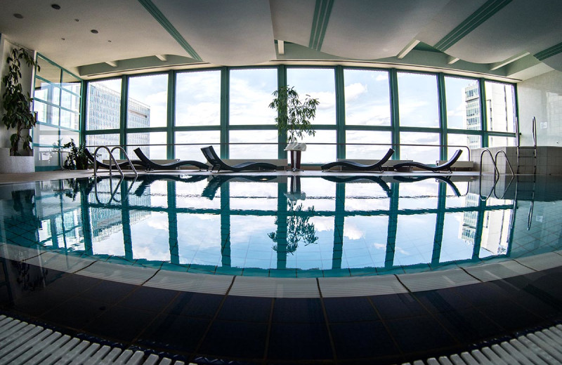 Indoor pool at Corinthia Panorama Hotel.
