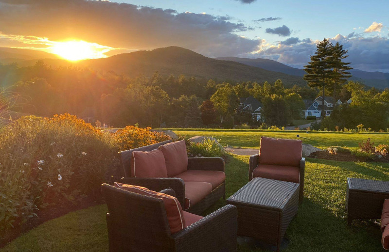 Patio at Owl's Nest Resort & Golf Club.