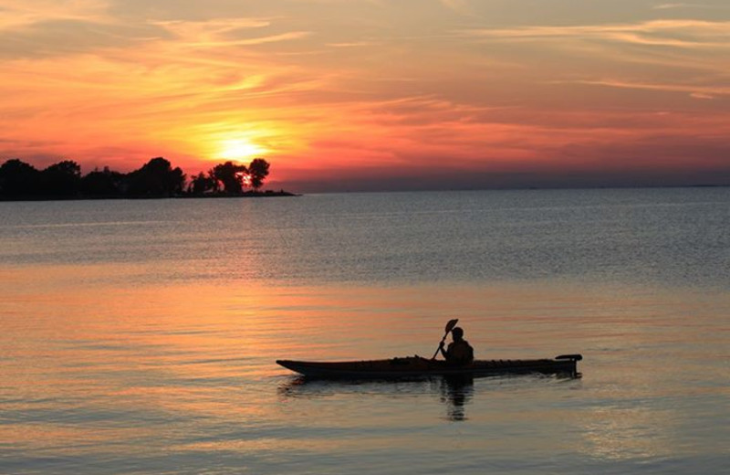 Kayaking at Cornerstone Suites.