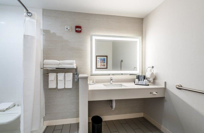 Guest bathroom at Fairfield Inn & Suites - Stevensville.