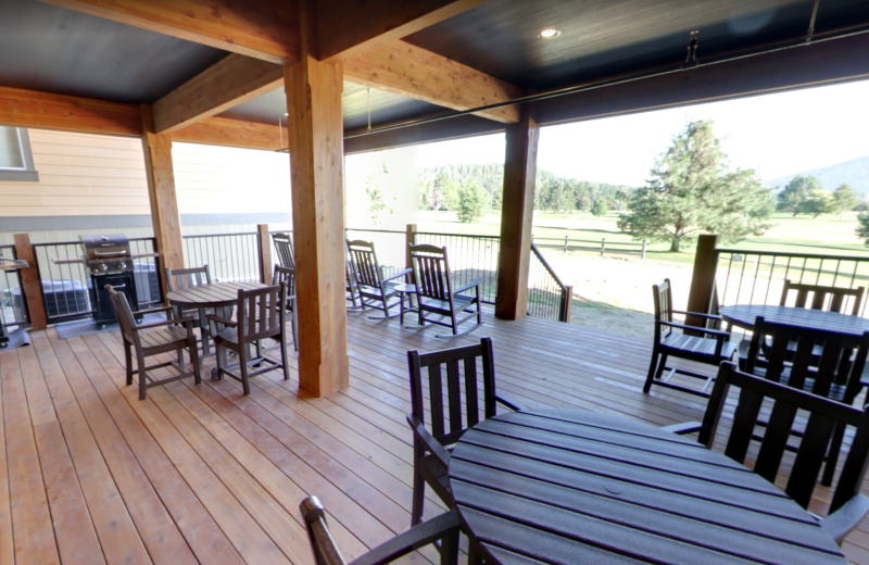 Patio at Stoneridge Resort.