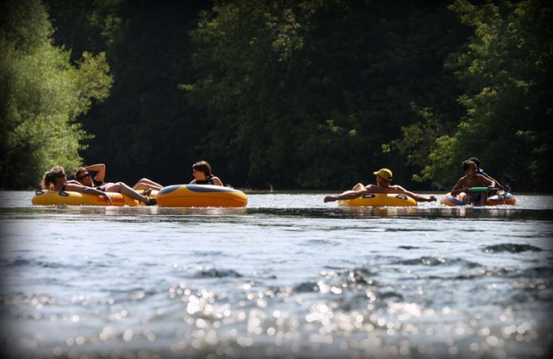 Tubing at Cedar Valley Resort.