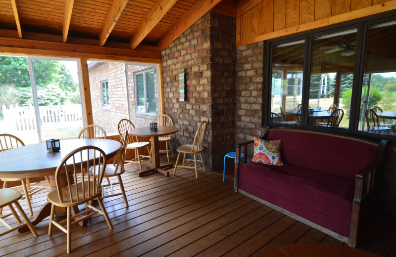 Patio at Hop & Vine Inn.