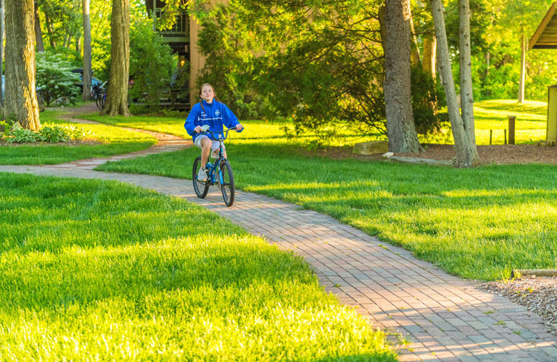 Biking at The Shallows Resort.