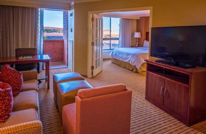 Guest room at Scottsdale Marriott Suites Old Town.