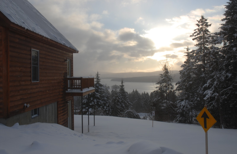 Winter time at Cabins at Lopstick.