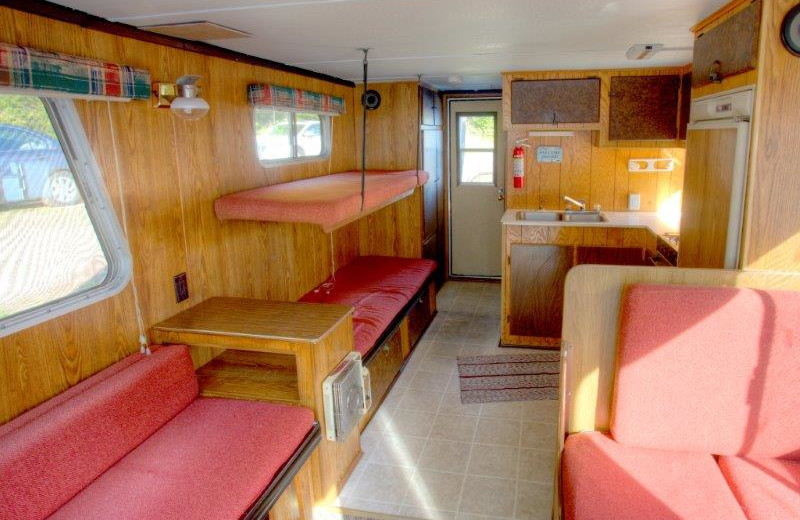 Houseboat interior at Timber Bay Lodge & Houseboats.