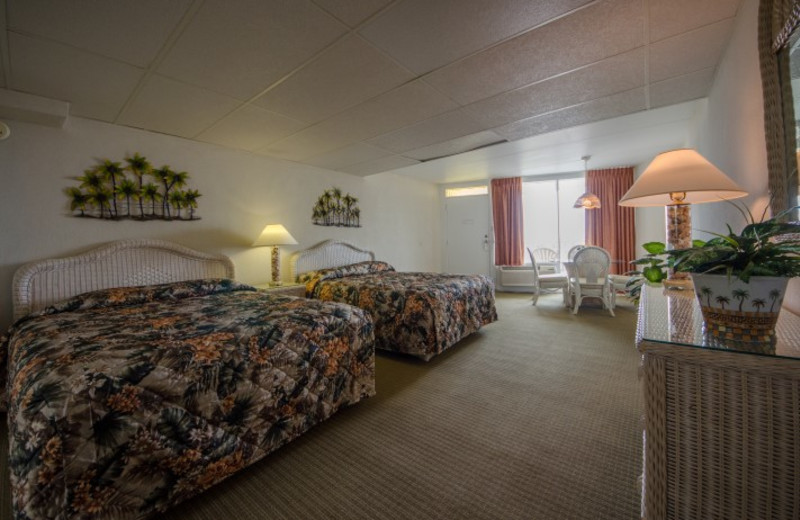 Guest bedroom at Waikiki Oceanfront Inn.