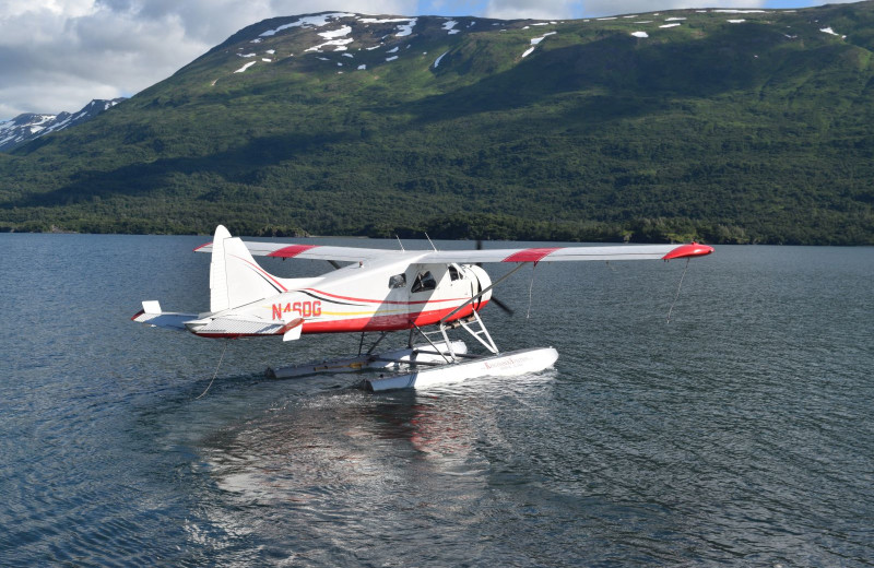 Boating at Zachar Bay Lodge.