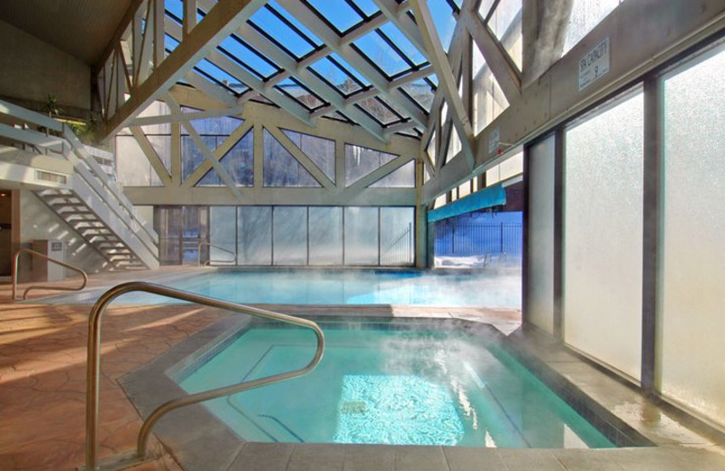 Indoor pool at All Seasons Resort Lodging.