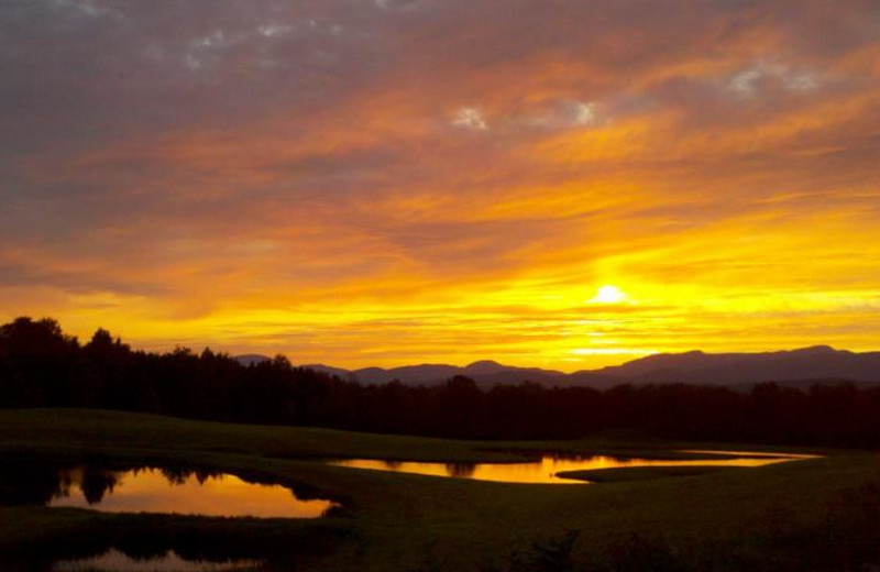 Sunset at Stowe Meadows.