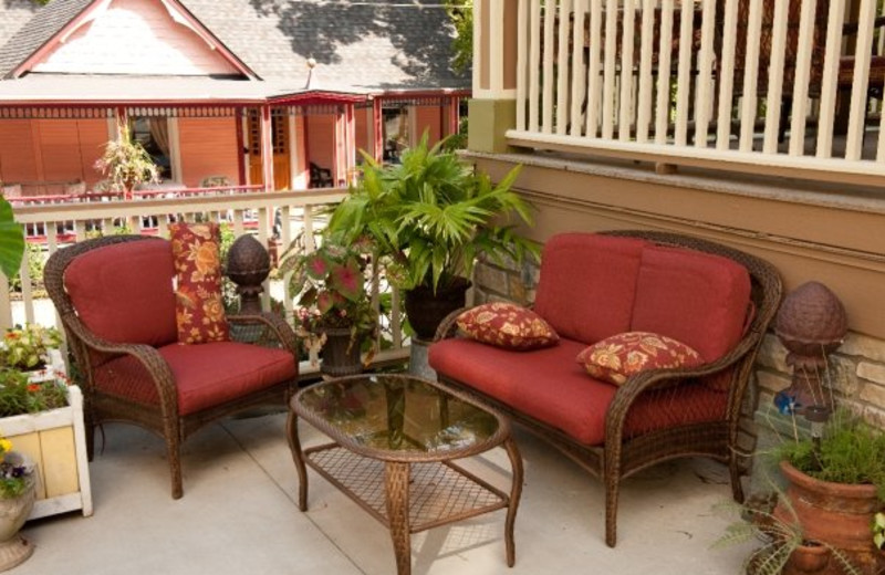Patio view at All Seasons Inn.