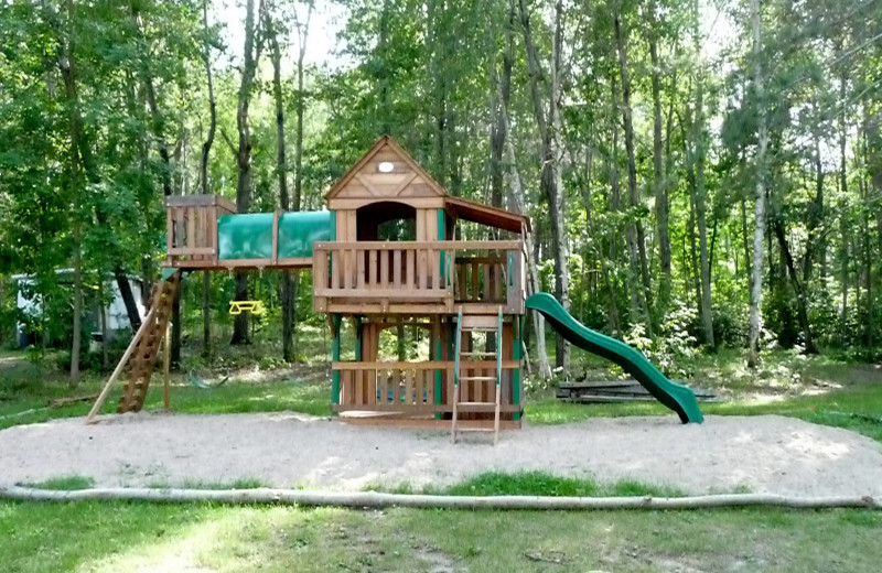 Kid's playground at Anderson's Starlight Bay Resort.