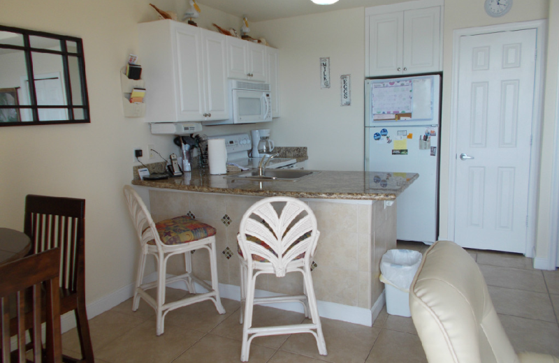 Rental kitchen at Boca Ciega Resort.
