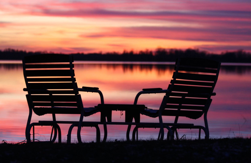 Sunset at Sybil Shores Resort.