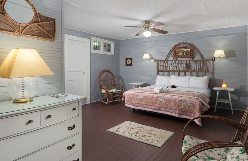 Guest room at Grand Old Lady Hotel.