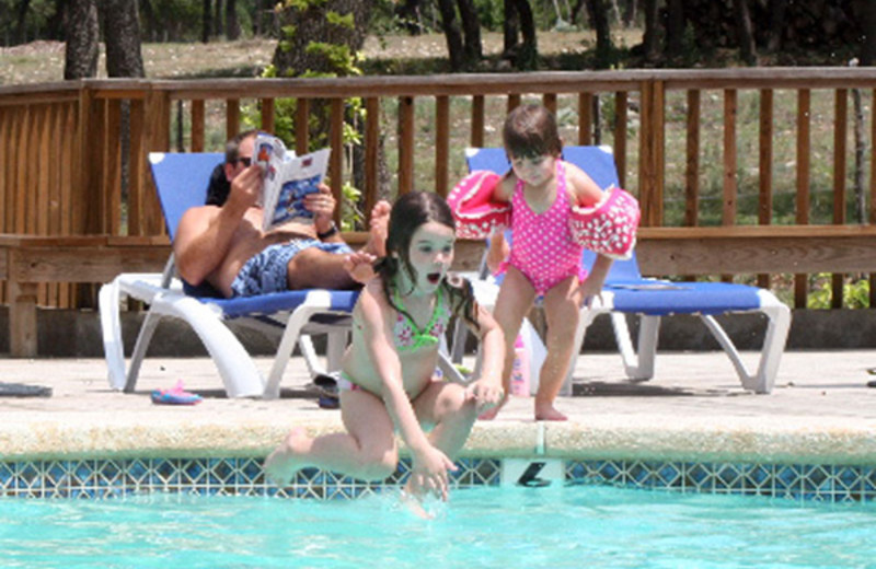 Swimming at West 1077 Guest Ranch.