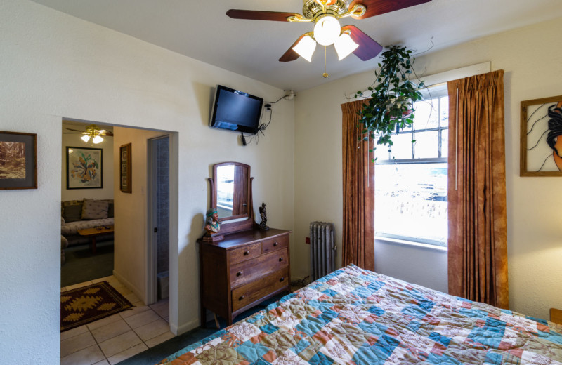 Guest room at Indian Hot Springs.