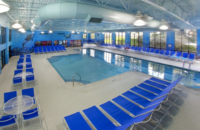 Indoor pool at Lancaster DoubleTree Resort by Hilton.