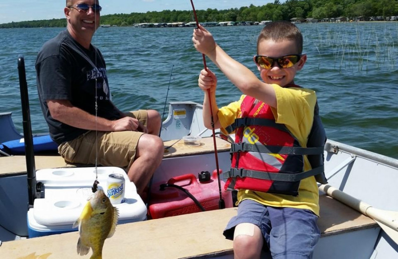 Fishing at Sullivans Resort & Campground.