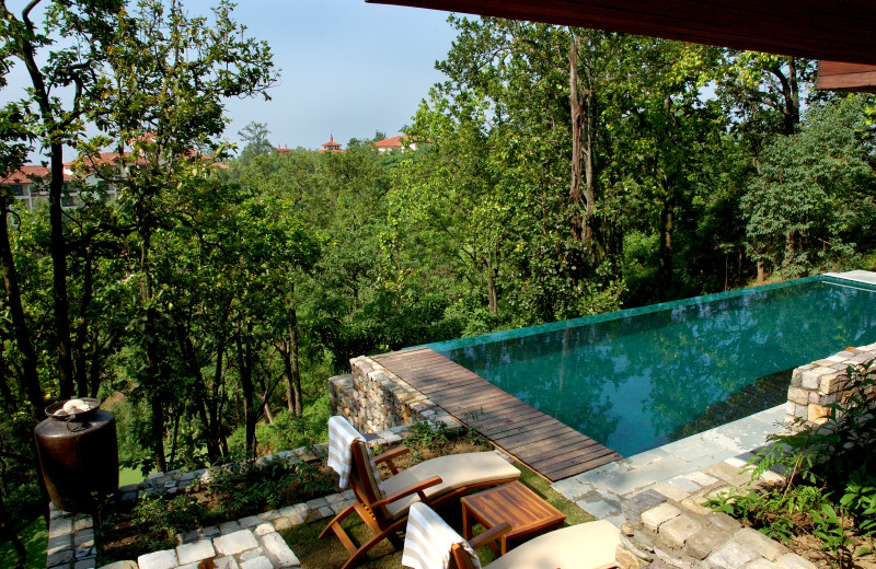 Private pool at Ananda in the Himalayas.