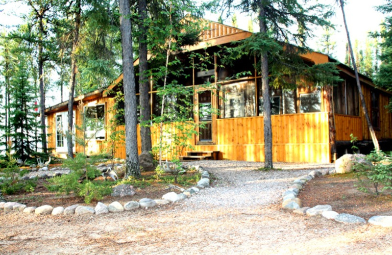 Exterior view of Great White North Wilderness Lodges.