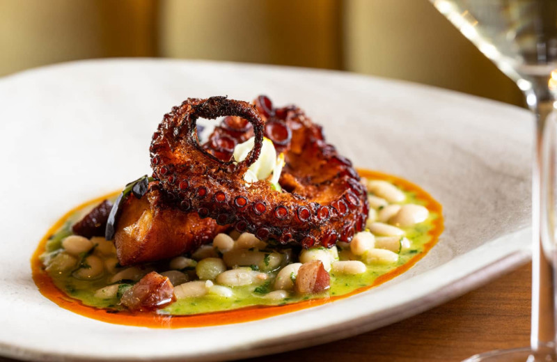 Dining at Four Seasons Hotel San Francisco at Embarcadero.