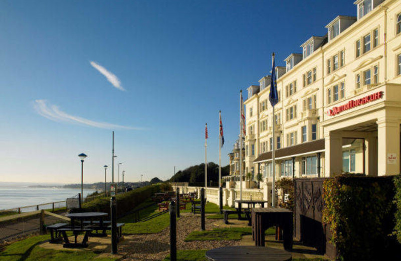 Exterior view of Bournemouth Highcliff Marriott Hotel.