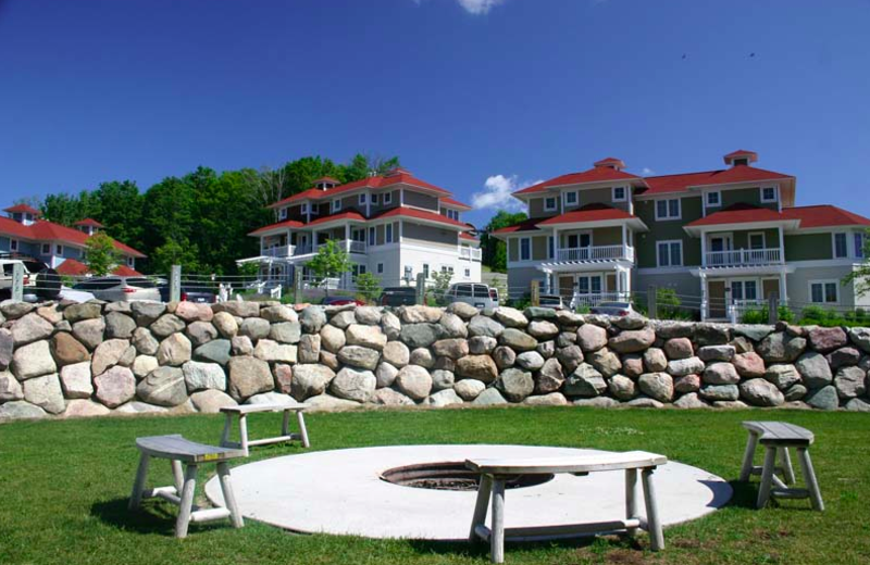 Fire pit at Crystal Mountain Resort and Spa.