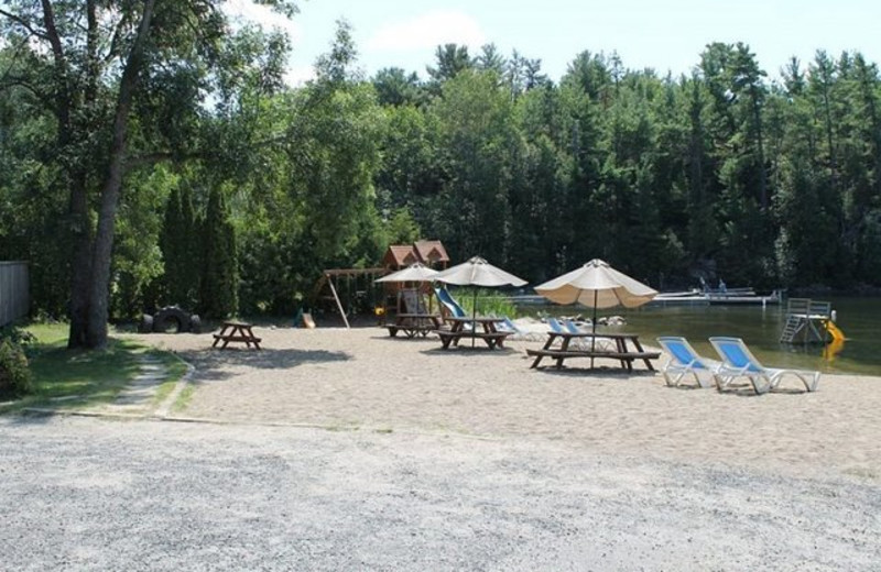 Beach at Pleasant Cove Resort.