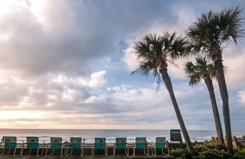 Relaxing at Water's Edge Resort.