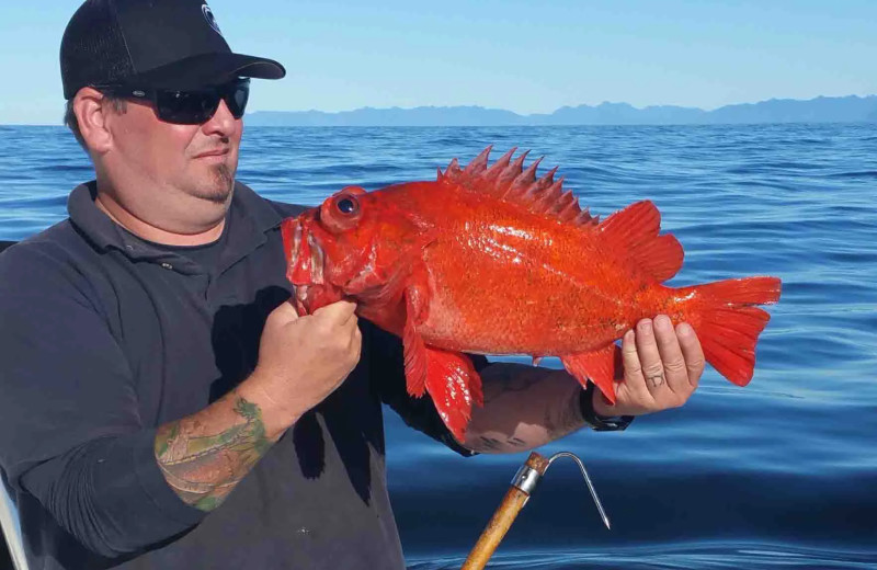Fishing at Nootka Wilderness Lodge.