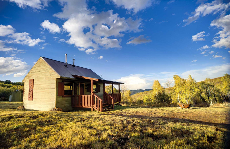 Cabin exterior at Branded Rock Canyon.