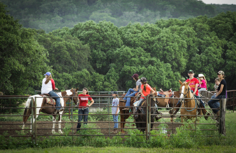 Horseback riding at Rancho Cortez.